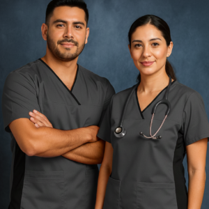 Conjunto Unisex Clásico con Licra - Gris Oxford