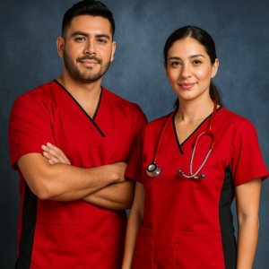 Conjunto Unisex Clásico con Licra - Rojo