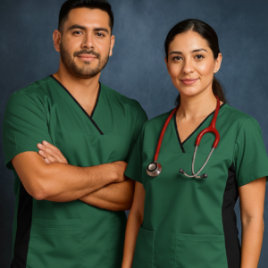 Conjunto Unisex Clásico con Licra - Verde Botella